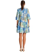 La Moda Clothing Women's Short V-neck Dress