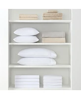Host & Home Cotton Sateen Bed Sheets (6 Pack), Flat and Fitted Options, White, 300 Thread Count