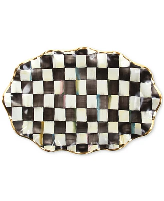 Mackenzie-Childs Courtly Check Ceramic Serving Platter