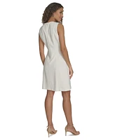 Tommy Hilfiger Women's Jacquard Button-Front Shift Dress