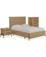 Linstead 3-Pc. Queen Panel Set (Bed, Chest & Nightstand), Created for Macy's