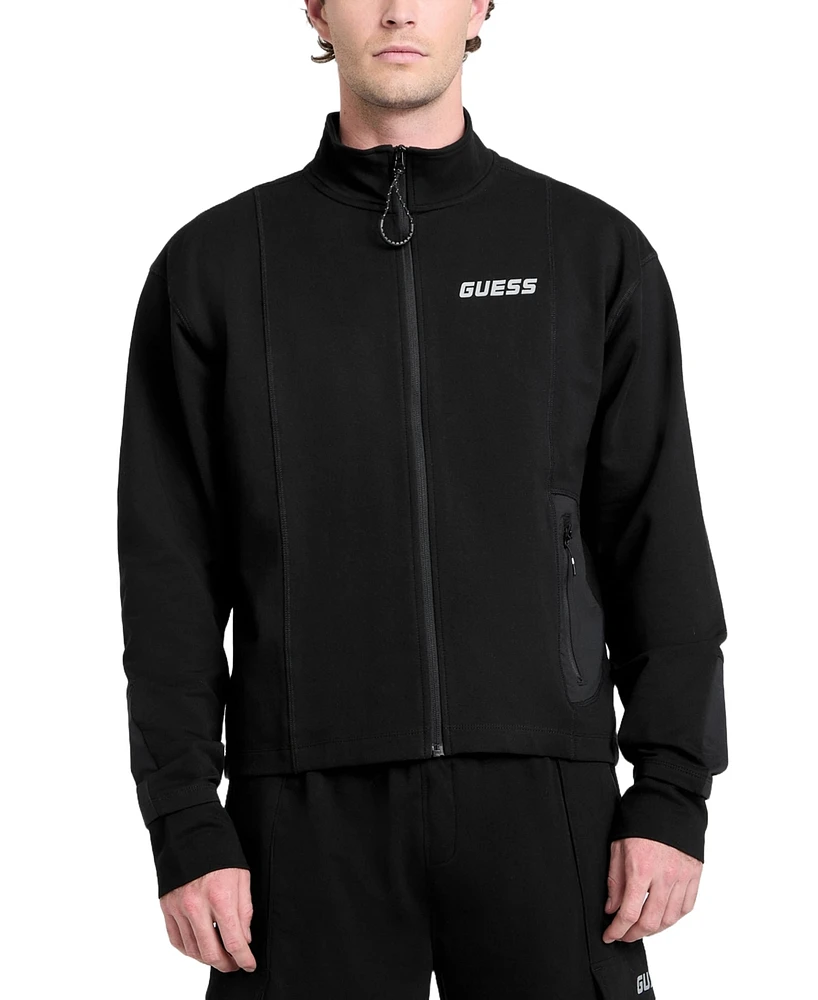 Guess Men's Full-Zip Logo Sweatshirt