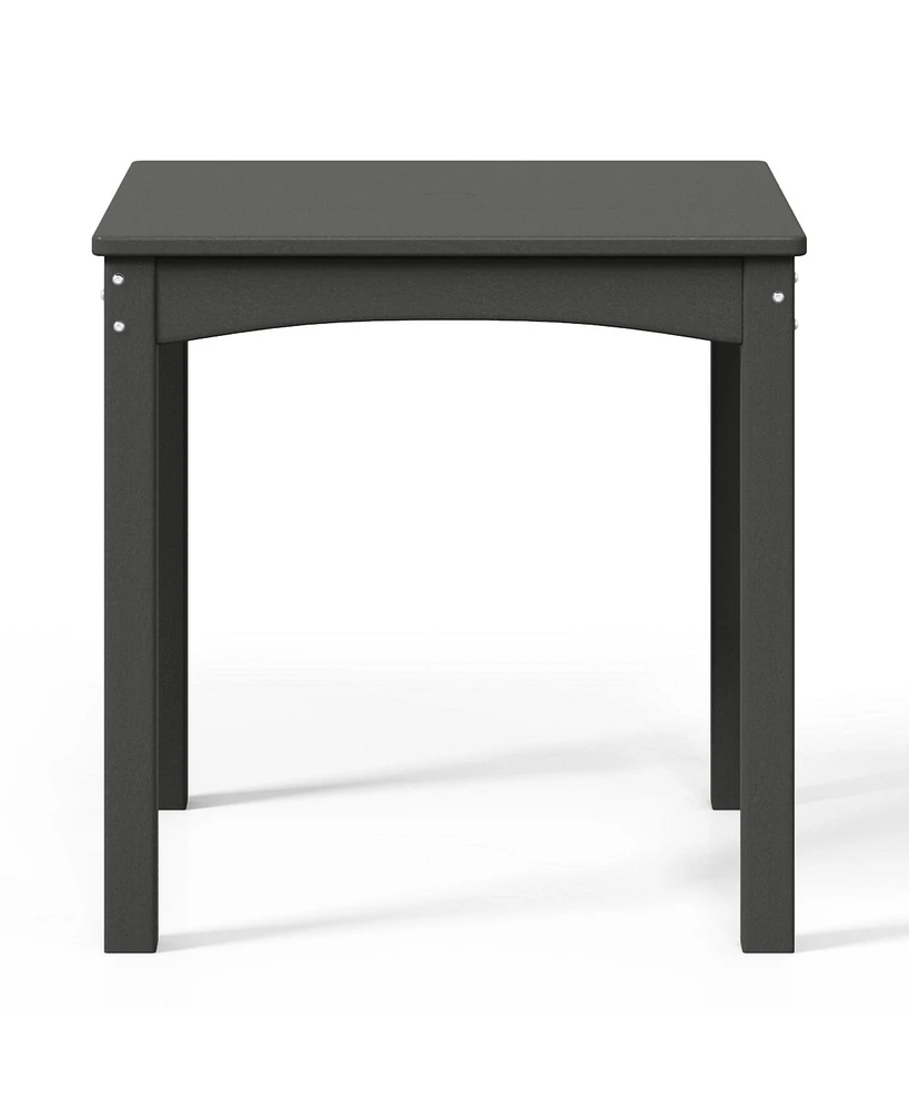 Kids 24" Wide Hdpe Plastic Childrens Square Dinner Table