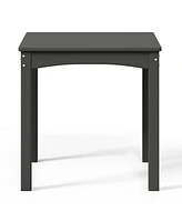 Kids 24" Wide Hdpe Plastic Childrens Square Dinner Table