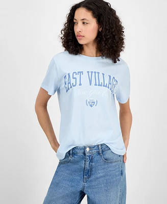 Grayson Threads, The Label Juniors' Crewneck East Village T-Shirt