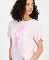 Grayson Threads, The Label Juniors' Crewneck Ac/Dc T-Shirt