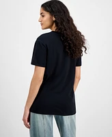 Self Esteem Juniors' Floral Boyfriend T-Shirt