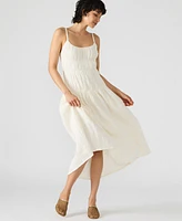 Steve Madden Women's Toby Shirred Gauze Midi Dress