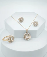 Wrapped in Love Diamond Flower Cluster Pendant Necklace (1 ct. t.w.) in 14k Gold, 18" + 2" extender, Exclusively at Macy's