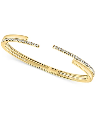 Lali Jewels Diamond Double Row Bangle Bracelet (1/2 ct. t.w.) in 14k Gold