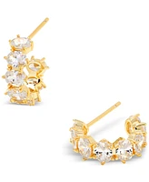 Kendra Scott Crystal Mama Pendant Necklace & Hoop Earrings Set