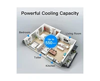 10800-btu Doe (120-Volt) White Vented Portable Air Conditioner Cools 320-sq ft