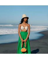 Margo Palm Straw Hat Beige