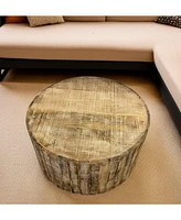 Solid Wood Round Coffee Table for Living Room or Lounge Area