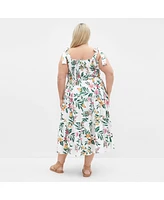 City Chic Plus Haven Print Midi Dress