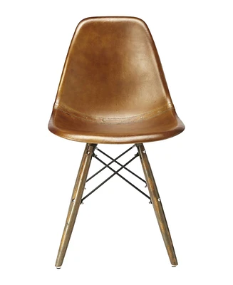 Stylish Faux Leather Upholstered Side Chair for Modern Spaces