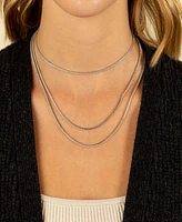 By Adina Eden Classic Thin Tennis Necklace