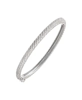By Adina Eden Pave Twisted Rope Bangle Bracelet