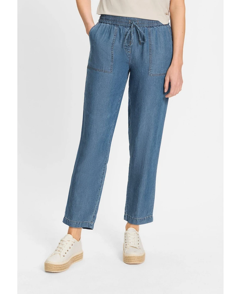 Olsen Women's Lisa Straight Leg Soft Denim Pant