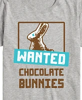 Hybrid Big Boys Wanted Chocolate Bunnies Easter Graphic T-Shirt
