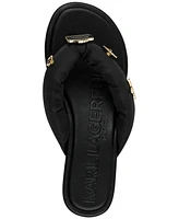 Karl Lagerfeld Paris Women's Ceejay Rue Embellished Sandals