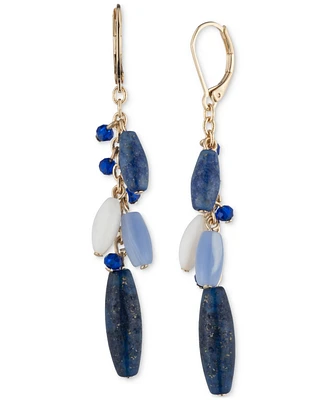 Lauren Ralph Lauren Gold-Tone Beaded Linear Earrings