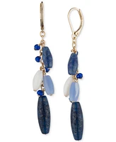 Lauren Ralph Lauren Gold-Tone Beaded Linear Earrings