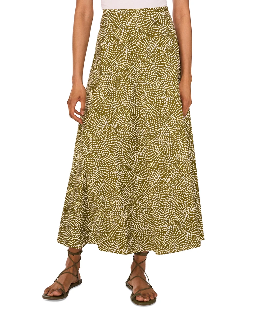 1.state Women's Cotton Printed Maxi Skirt