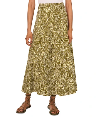 1.state Women's Cotton Printed Maxi Skirt