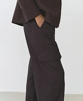 Mango Women's Soft Cargo Trousers