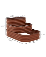 Elevated Garden Bed Perfect for Growing Vegetables, Herbs, and Flowers Outdoors