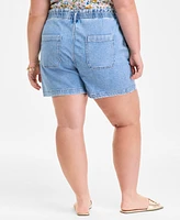 On 34th Trendy Plus Denim Shorts, Exclusively at Macy's