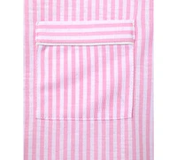 Max & Olivia Big Girls Striped Button-Front Top Shorts Pajamas With Scrunchie, 3 Piece Set