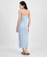 Hippie Rose Juniors' Seashell Crochet Midi Dress
