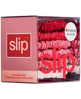 Slip 6-Pc. Strawberry Sundae Pure Silk Skinny Scrunchies Set, Exclusively at Macy's