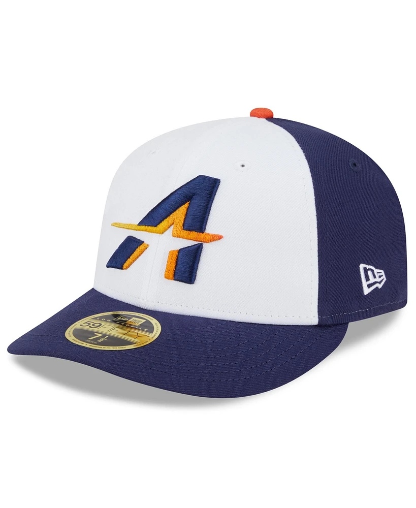 New Era Men's White/Navy Houston Astros 2025 City Connect Low Profile 58FIFTY Fitted Hat