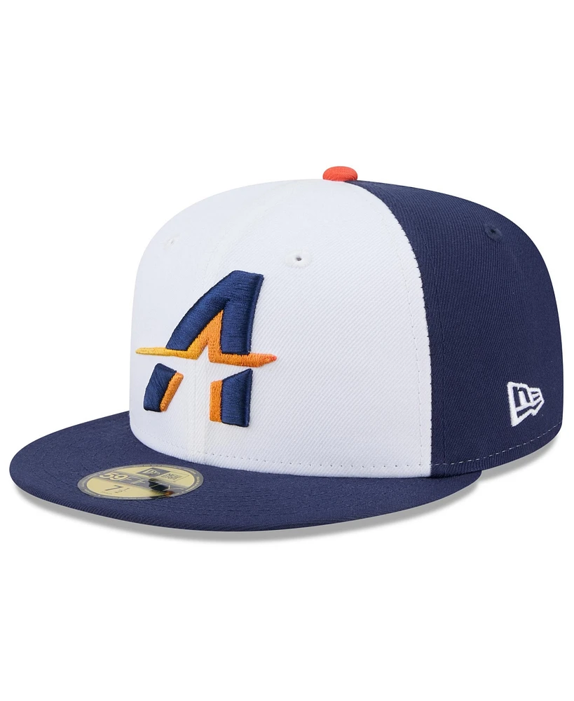 New Era Men's White/Navy Houston Astros 2025 City Connect 59FIFTY Fitted Hat