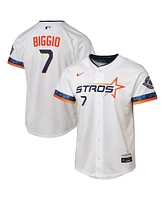 Nike Big Boys and Girls Craig Biggio White Houston Astros 2025 City Connect Limited Player Jersey