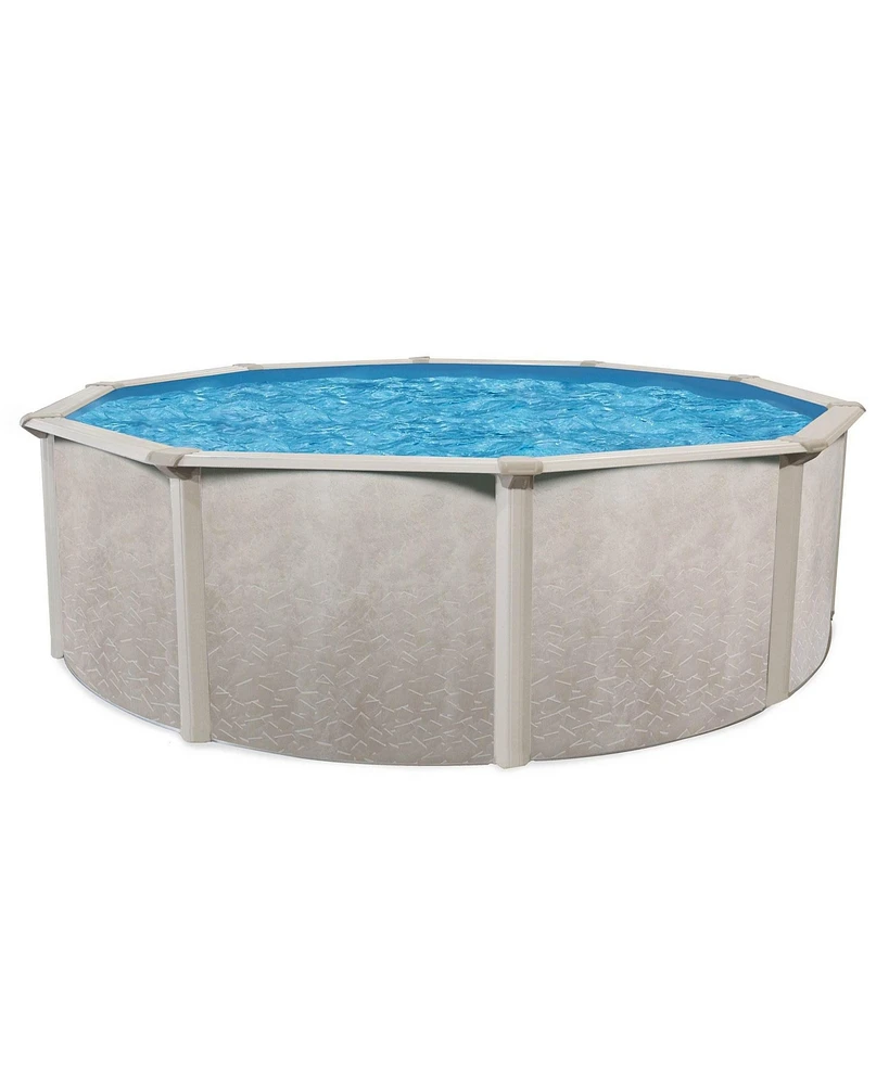 Aquarian Phoenix 21' x 52" Round Steel Frame Above Ground Outdoor Swimming Pool