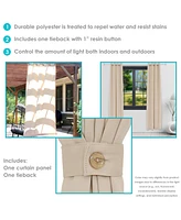 Contemporary Styles Indoor/Outdoor Curtain Panels with Grommet Tops