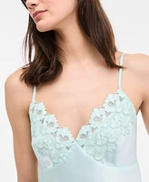 I.n.c. International Concepts Women's Lace-Trim Satin Cami Flutter Short Set, Exclusively at Macy's