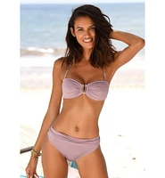 Lascana Women's Ruched Bandeau Bikini Swimsuit Top