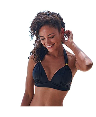 Lascana Women's Hardware Detail Triangle Bikini Swimsuit Top