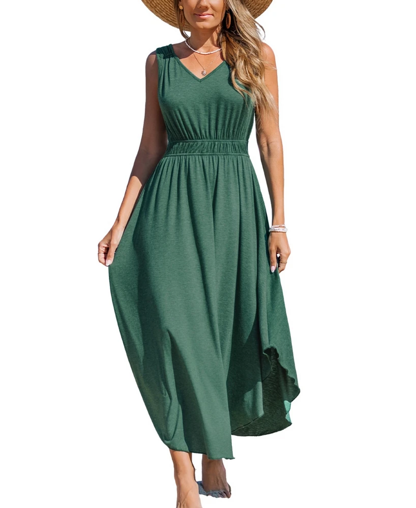 Cupshe Women's Meadow Whimsy Midi Beach Dress