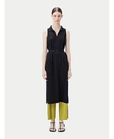 Gobi Cashmere Women's Sleeveless Silk Polo Dress