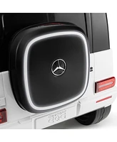 Officially Licensed Mercedes-Benz Eqg 12V Electric Kids Ride-On Car with Parent Remote Control, White