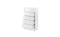 Five-Drawer Dresser for Bedroom Storage and Organization