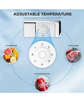 Zafro Compact Mini Fridge with Freezer, 1.4 Cu. Ft, Reversible Door, Removable Glass Shelf, Defrost Function, Perfect for Bedroom, Office, Garage, or