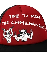 Marvel Men's Deadpool & Wolverine Time To Make The Chimichanga Red & Black Trucker Hat
