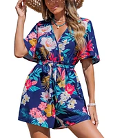 Cupshe Women's Vivid Island Floral Romper